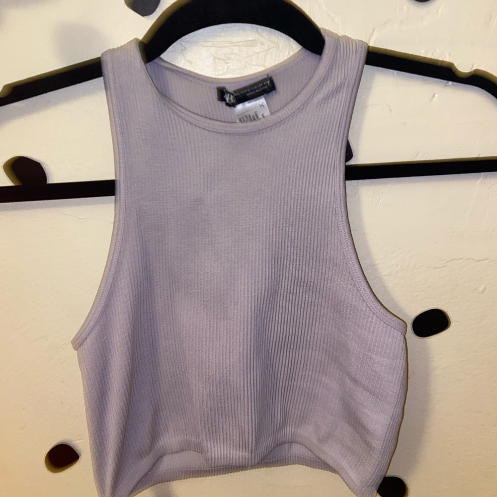 Zara Ribbed Cropped Tank - Picture 2 of 4